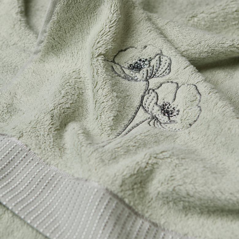 Serviette invité coton et viscose de bambou Ephelia jade