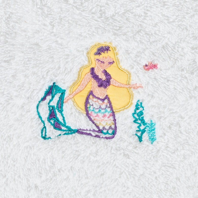 Bavoir coton Calliopé blanc