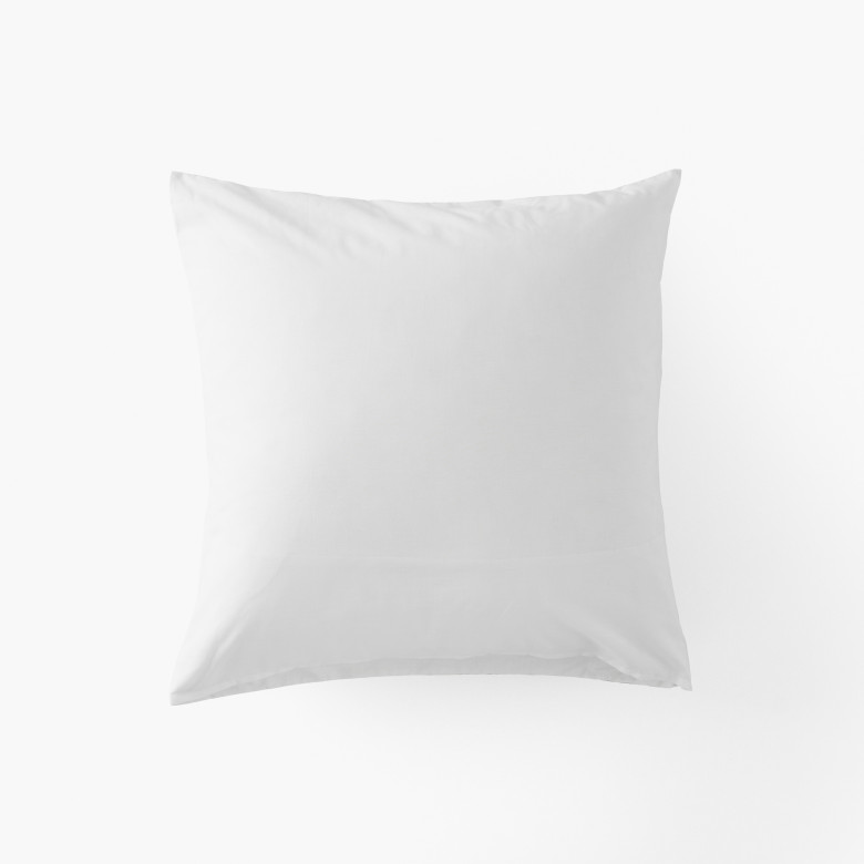 Taie d'oreiller carrée coton Neo blanc mimosa