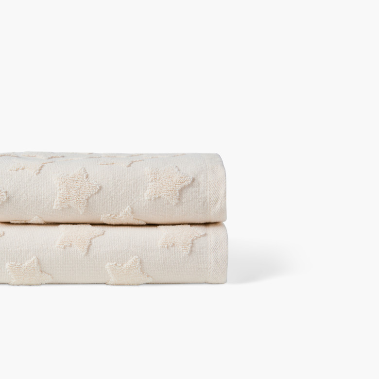 Serviette de toilette coton Monjour naturel