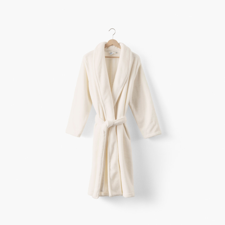Robe de chambre polaire femme Romy ivoire