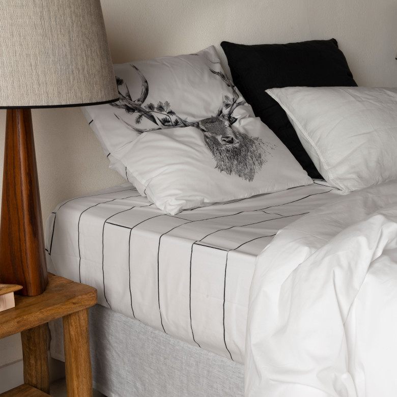 Drap housse percale de coton Elaphe