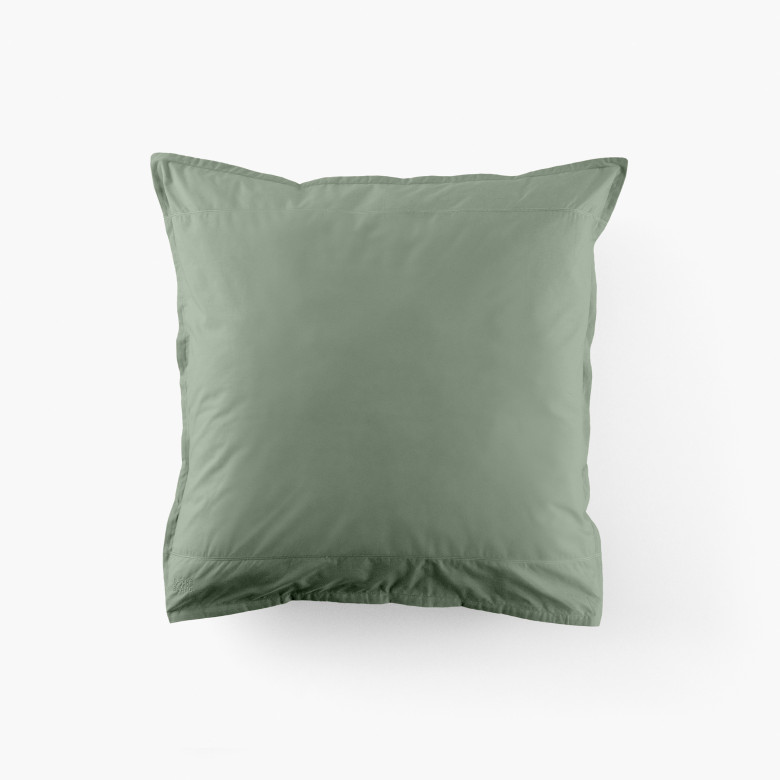Taie d'oreiller carrée coton Neo thym
