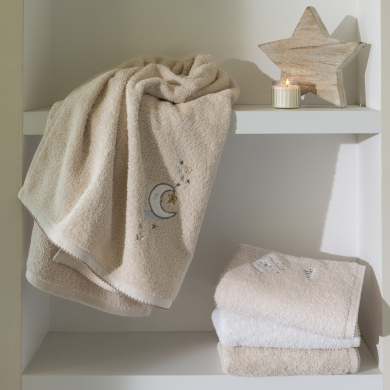 Drap de bain coton bio Bienvenue naturel