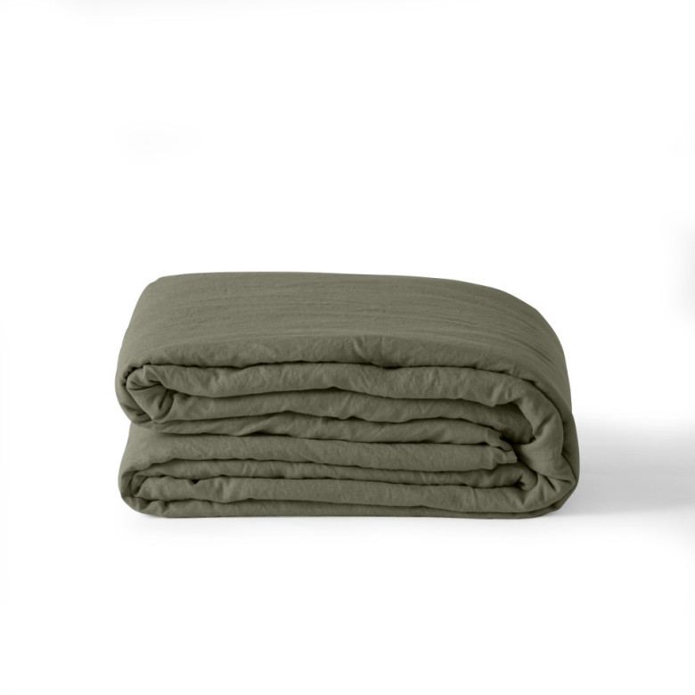 Housse de couette lin et coton lavé Songe bocage