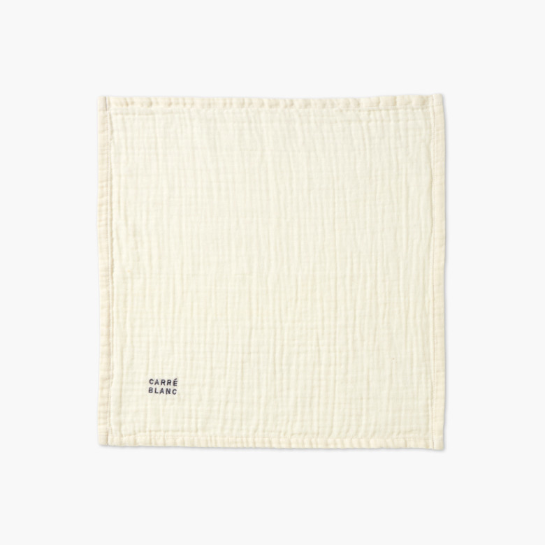 Lot de 2 serviettes de table gaze de coton Envolée vanille