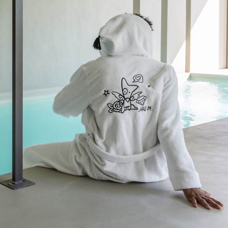 Peignoir homme coton Jakè x Carré Blanc
