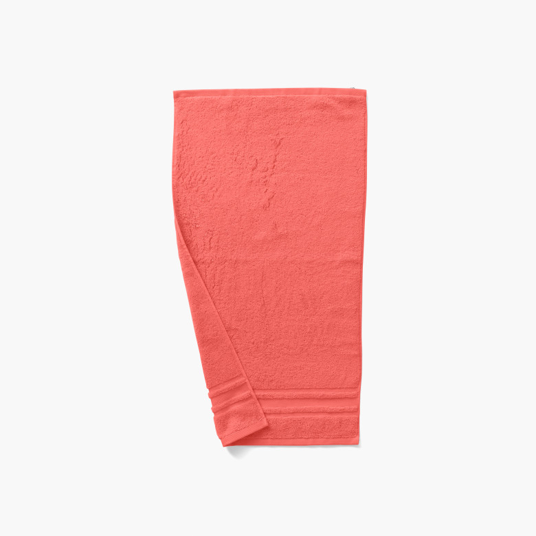 Serviette de toilette coton Lola II corail