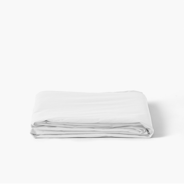 Drap de lit percale de coton Neo blanc