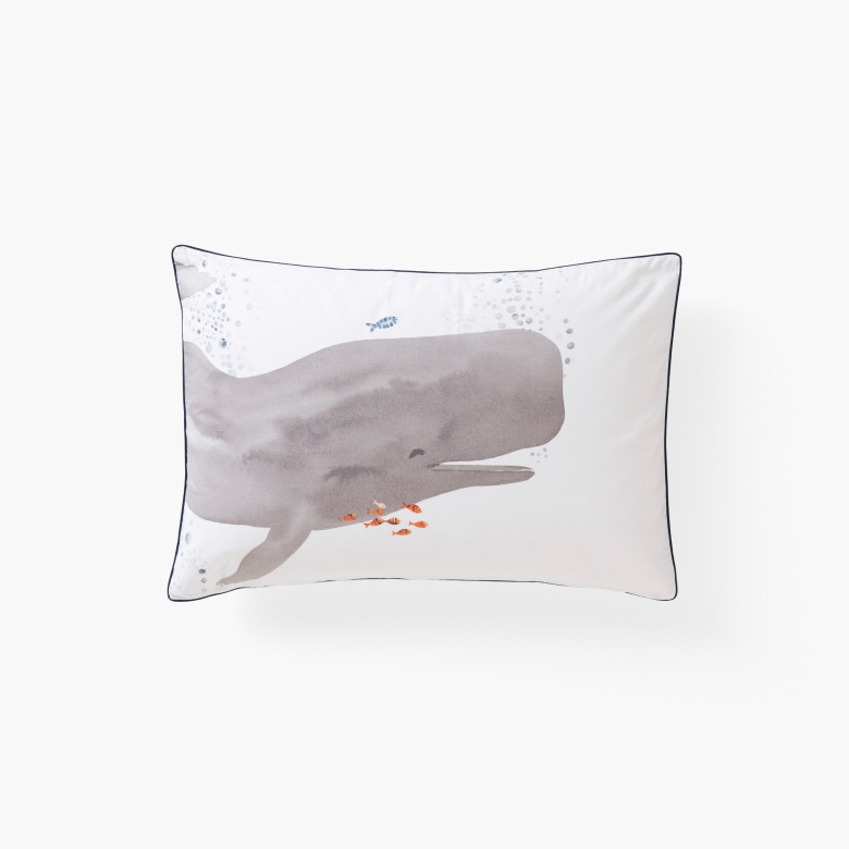 Taie d'oreiller rectangulaire pur coton Océanos enfant