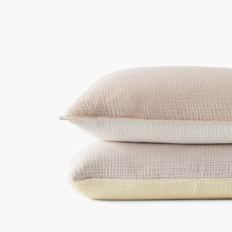 Taie d'oreiller rectangulaire gaze de coton 4-en-1 Infini II