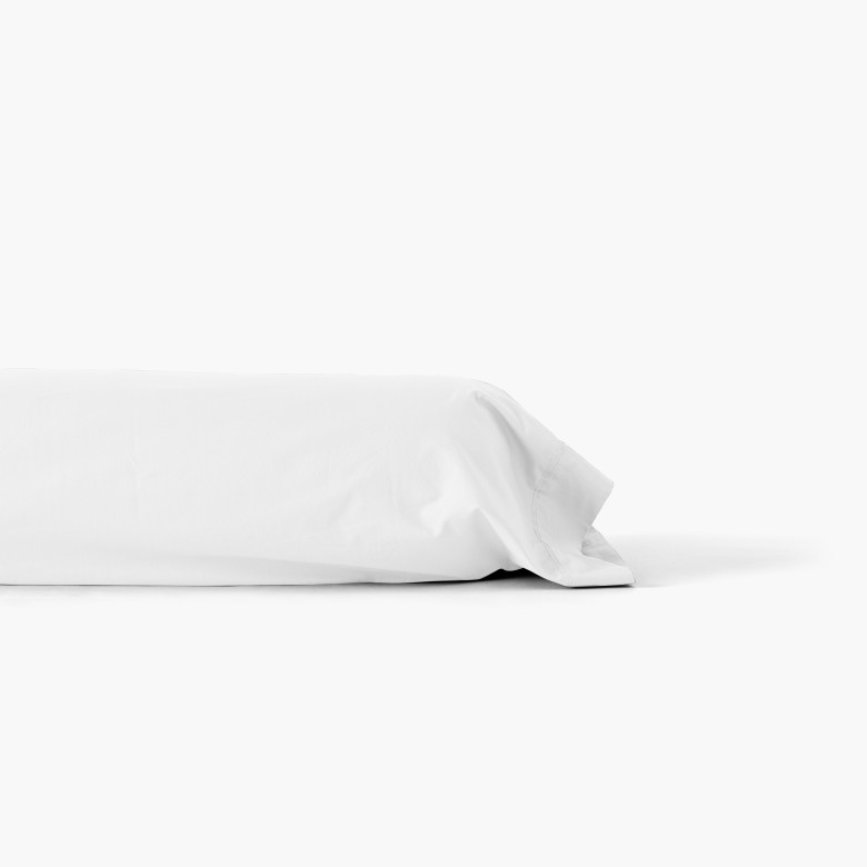 Taie de traversin percale de coton Neo blanc
