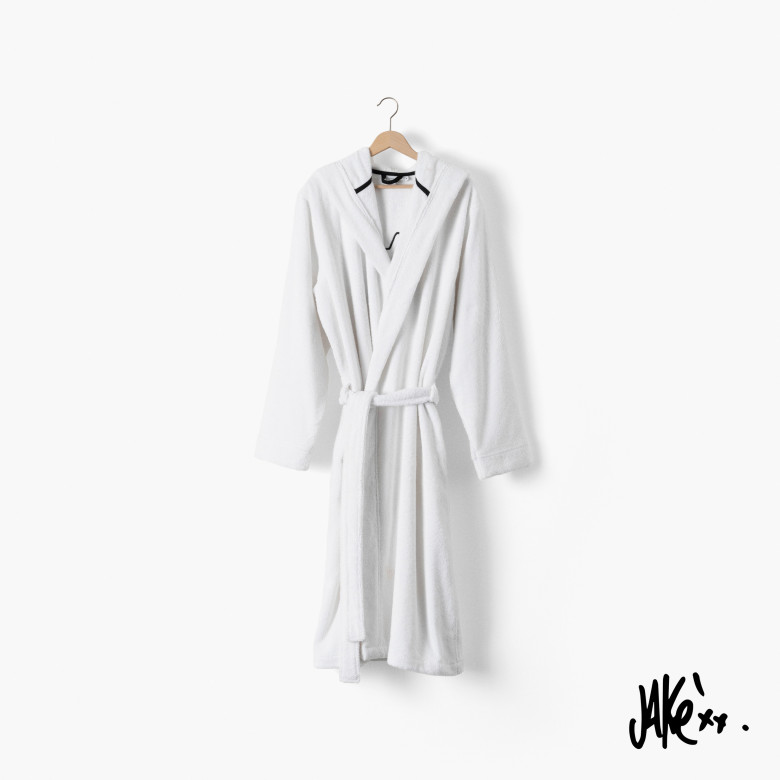 Peignoir homme coton Jakè x Carré Blanc