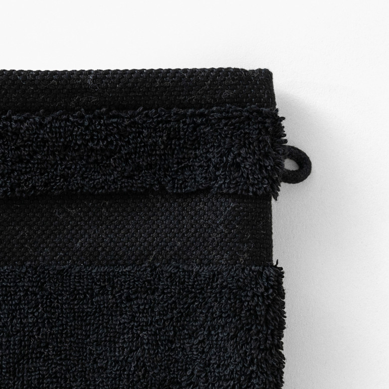 Gant de toilette coton Lola II noir