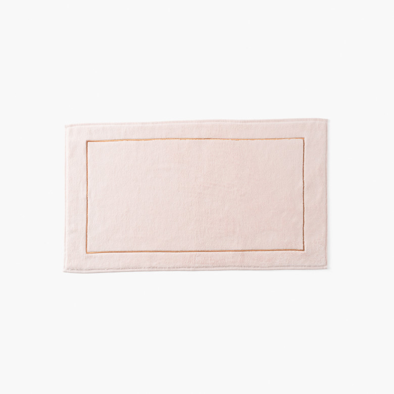 Tapis de bain coton et viscose de bambou Aura nude