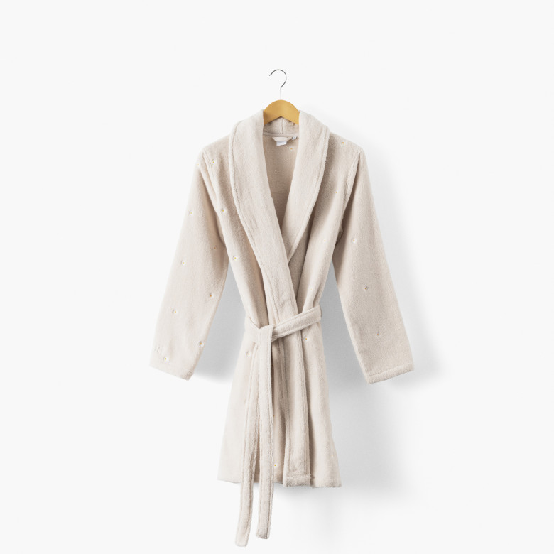 Peignoir femme Zephire Dune/marguerite