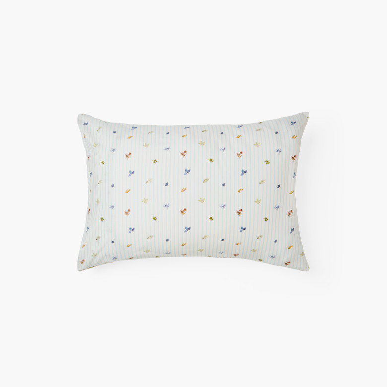 Taie d'oreiller rectangulaire coton bio réversible Vulpini enfant