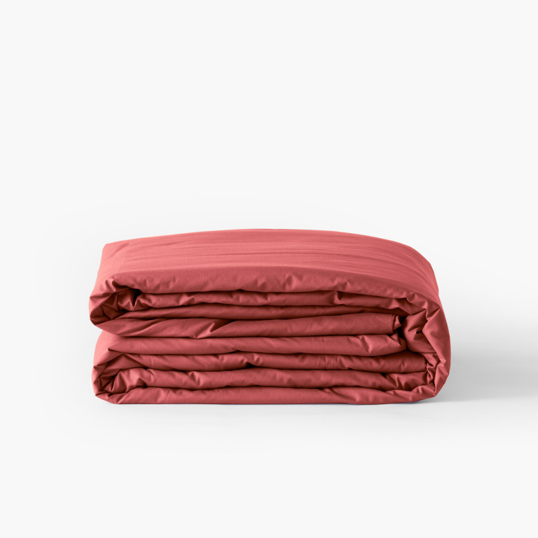 Housse de couette coton Neo bois de rose