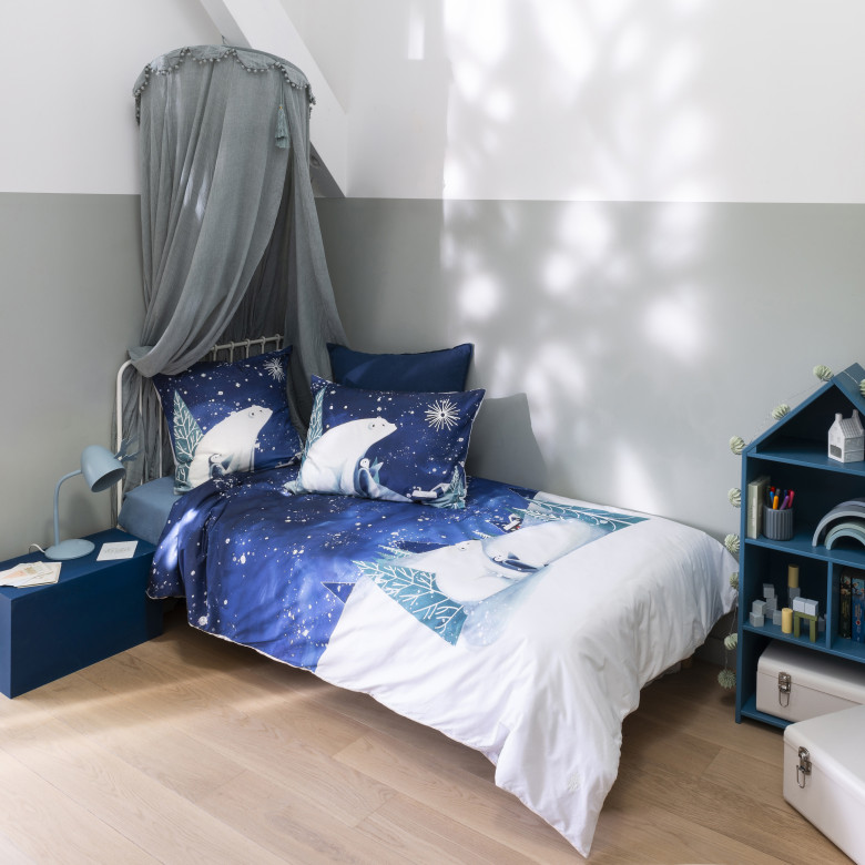 Housse de couette phosphorescente coton Stellaire enfant