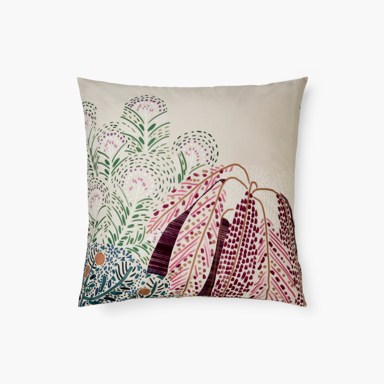 Taie d'oreiller carrée coton Orangerie