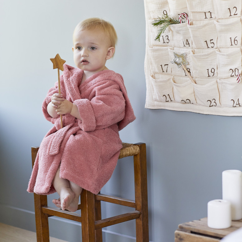 Peignoir enfant coton Xmasful pétale