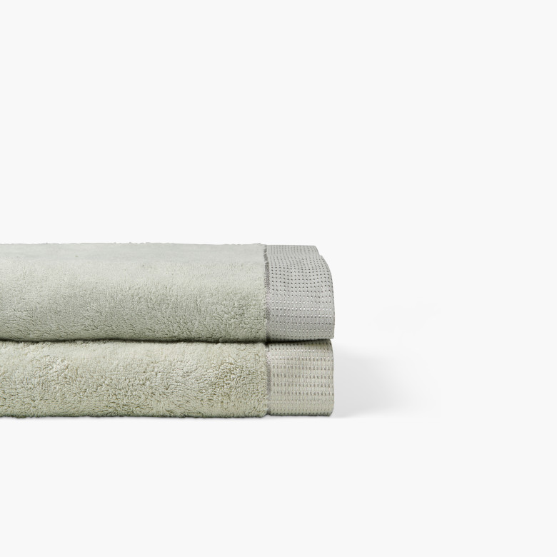 Drap de bain coton et viscose de bambou Ephelia jade