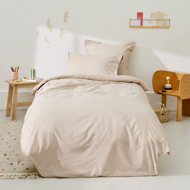 Housse de couette coton enfant Neo ficelle