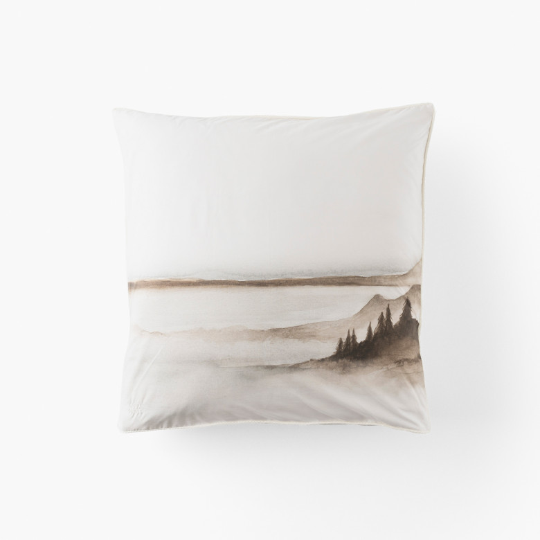 Taie d'oreiller carrée coton Horizons