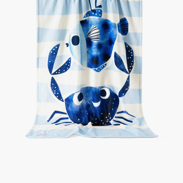 Drap de plage velours de coton enfant Sami