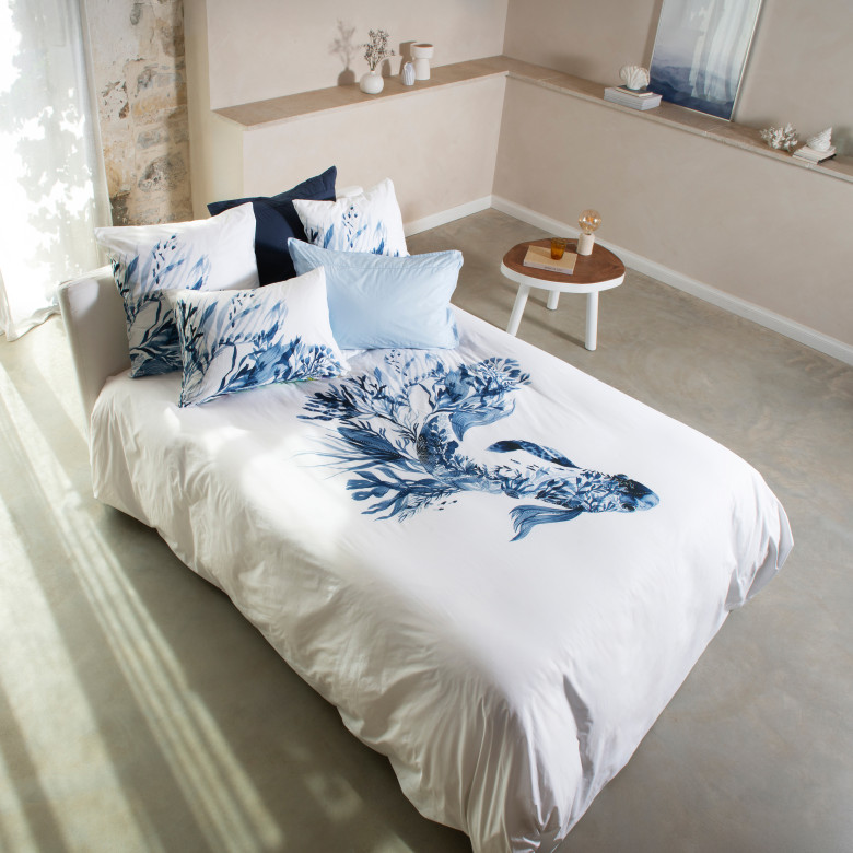 Housse de couette réversible coton Demi Lune