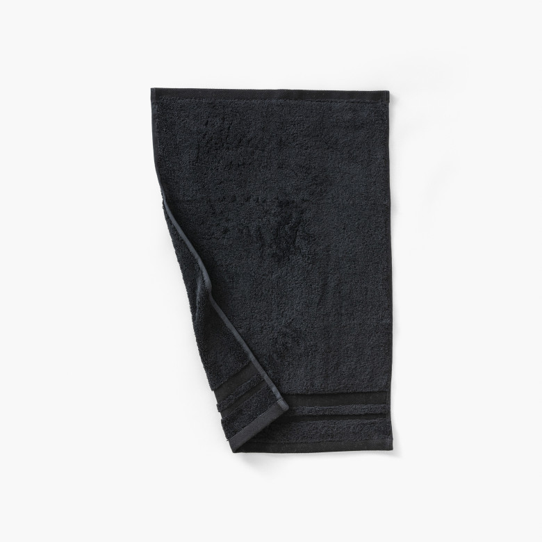 Serviette invité coton Lola II noir