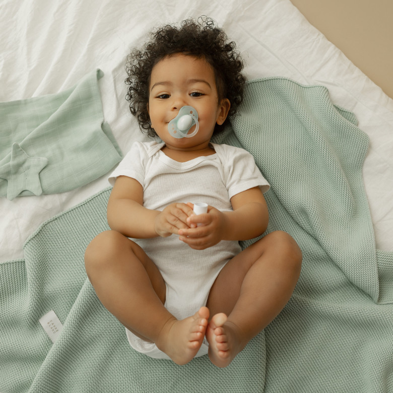 Doudou coton bio Bienvenue amande