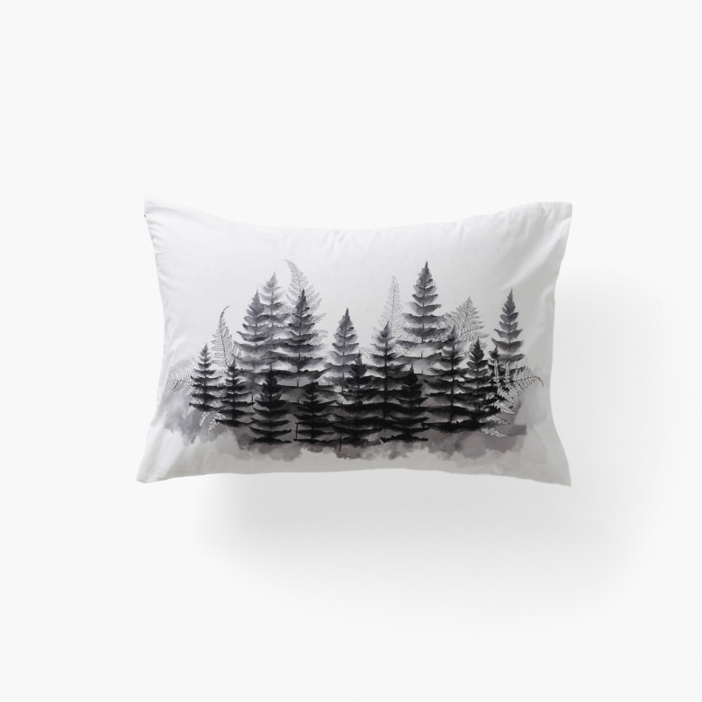 Taie d'oreiller rectangulaire percale de coton Elaphe