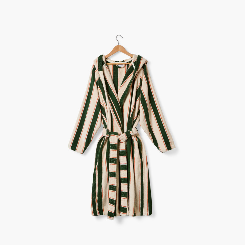Peignoir mixte coton Lysiris vert