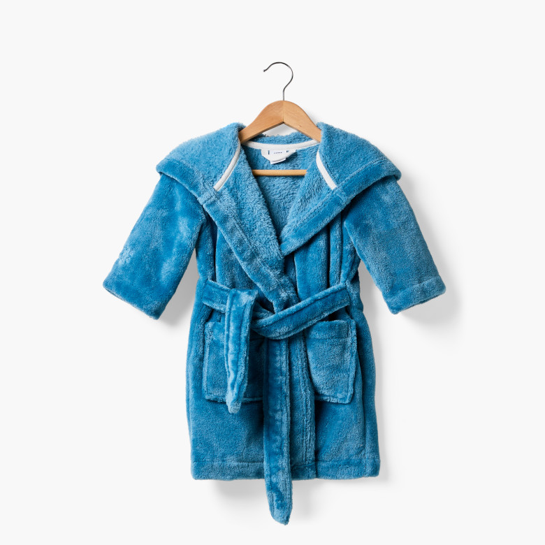 Robe de chambre enfant polaire Maé bleu celeste