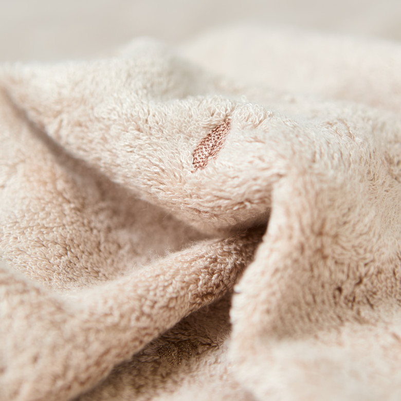 Serviette invité coton et viscose de bambou Equinoxe II cappuccino