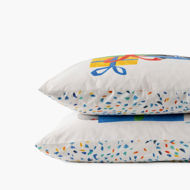 Taie d'oreiller carrée coton bio Tadam enfant