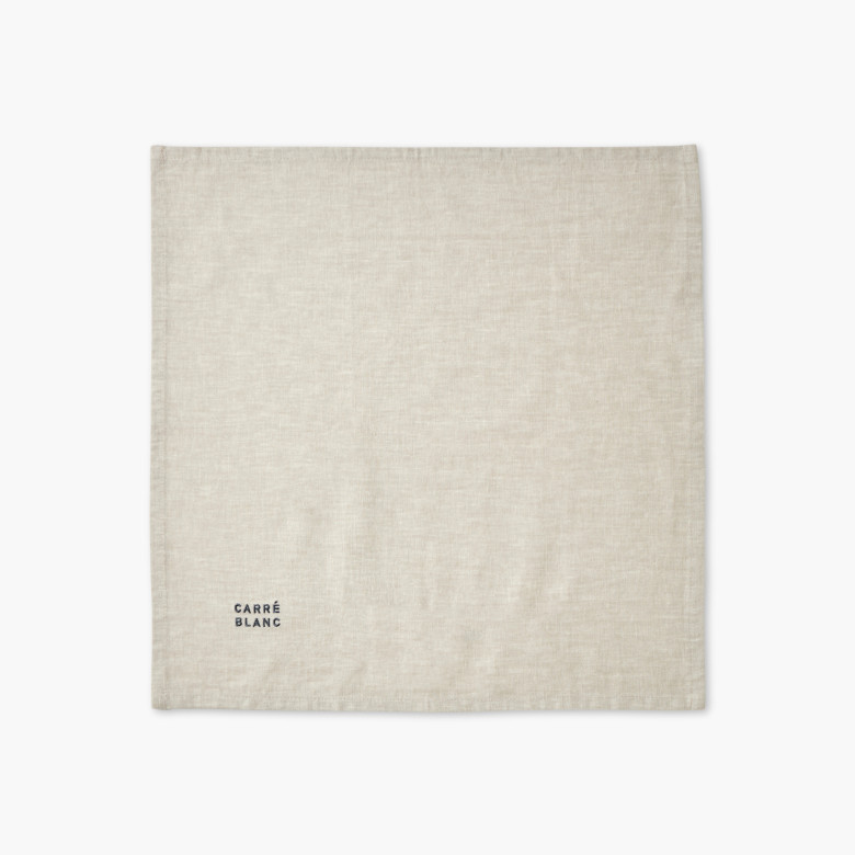Lot de 2 serviettes de table coton Signature Grege