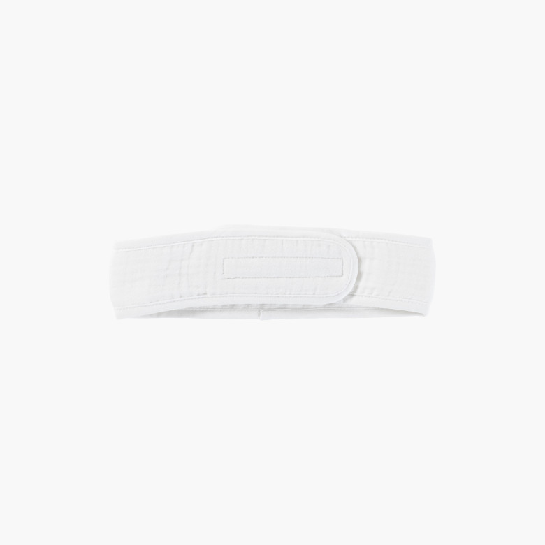 Bandeau coton et gaze de coton biologique Naturelle blanc