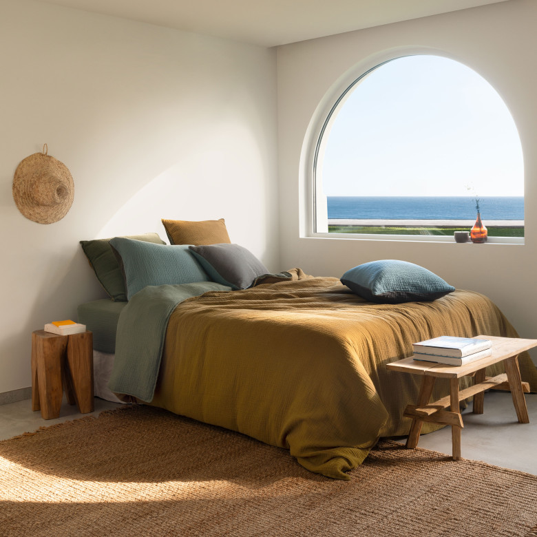 Housse de couette gaze de coton 4-en-1 Infini