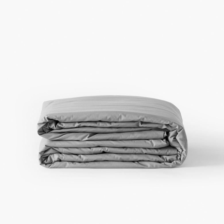 Housse de couette coton enfant Neo gris