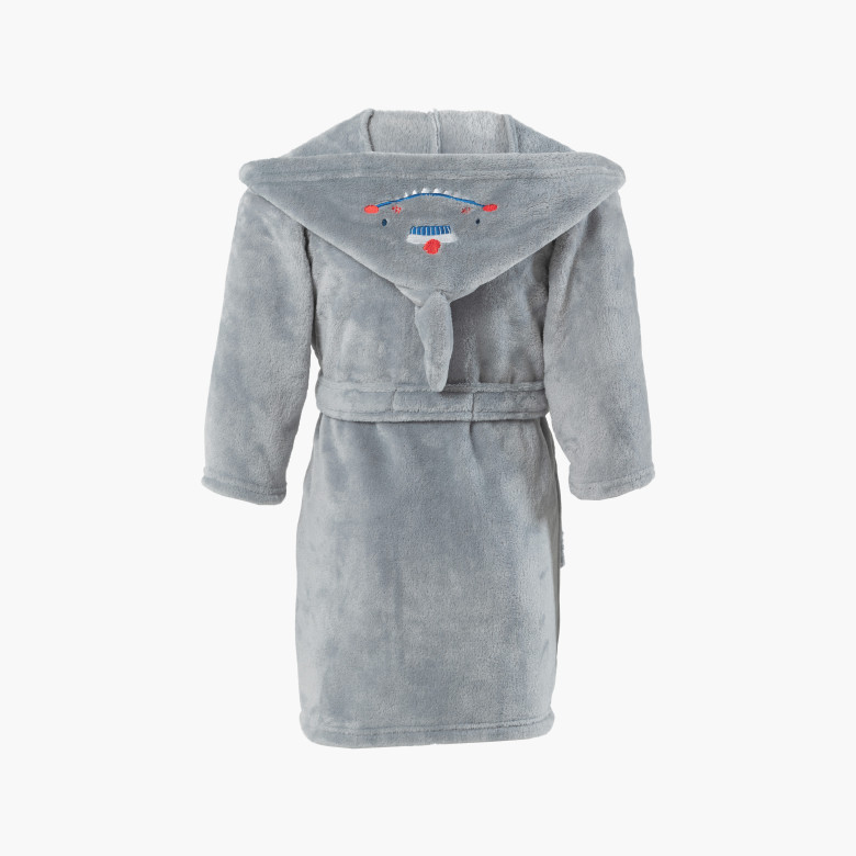 Robe de chambre enfant polaire à capuche Beachful acier