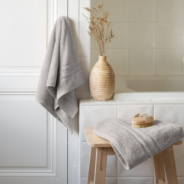 Drap de bain coton Lola II perle