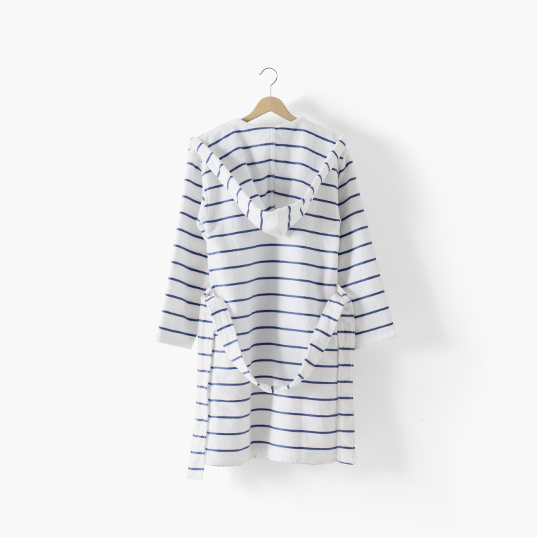 Peignoir femme à capuche coton Hypnotic blanc