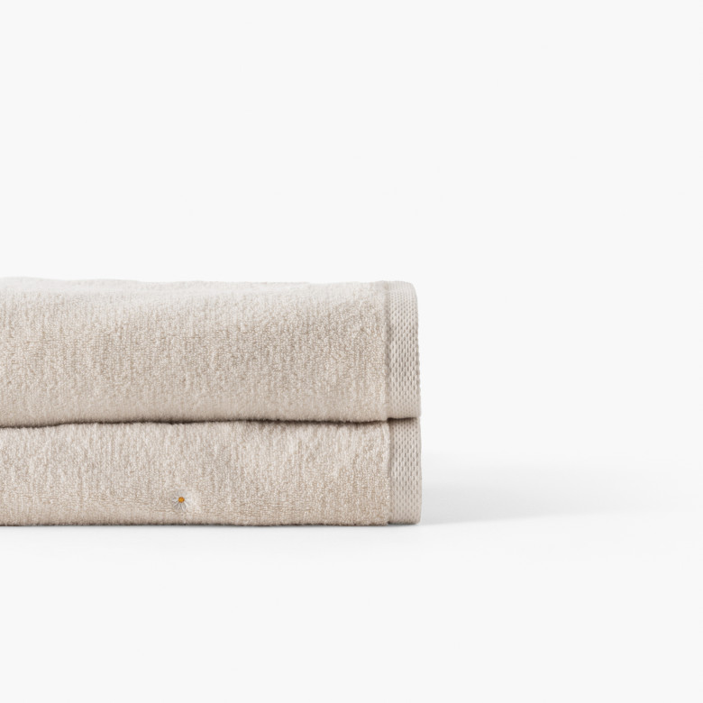 Serviette de toilette coton Zéphire dune marguerite