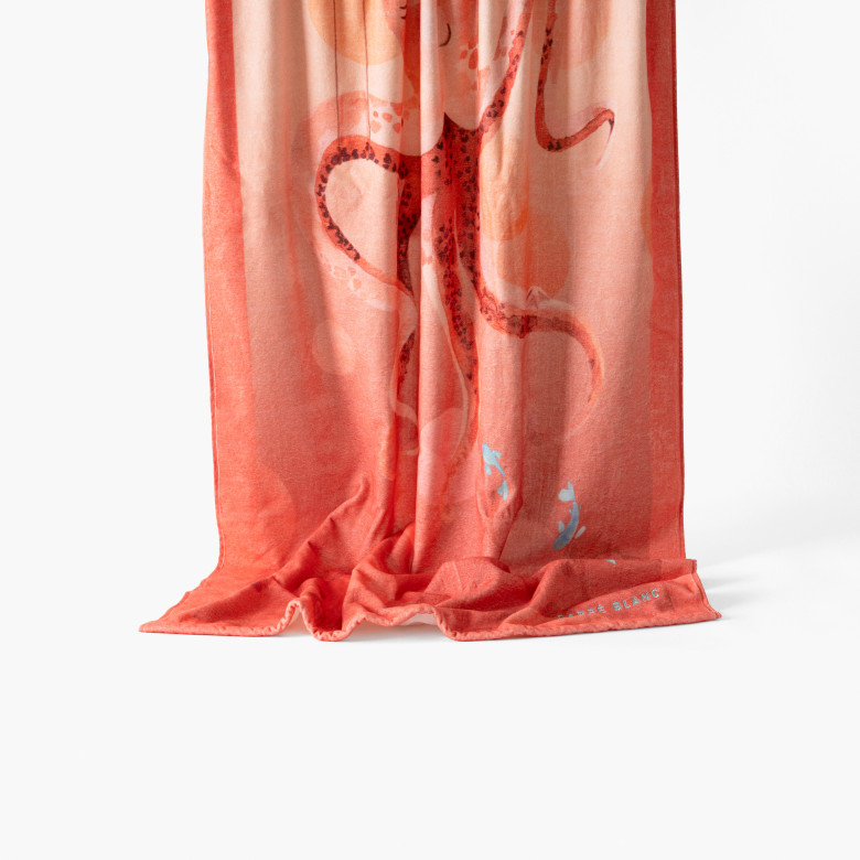 Drap de plage velours de coton Nausica