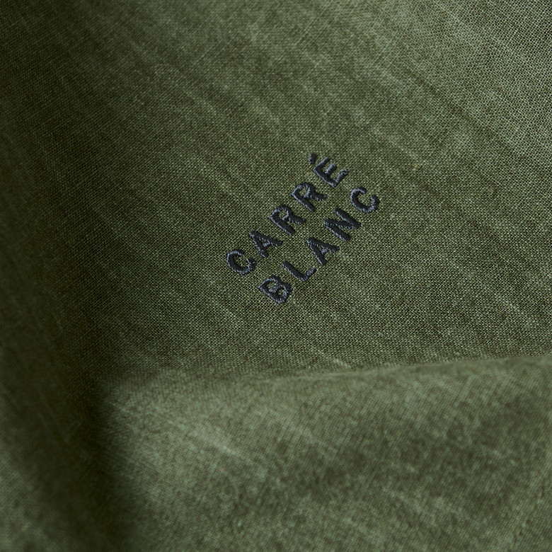 Essuie verres coton et lin Signature bocage