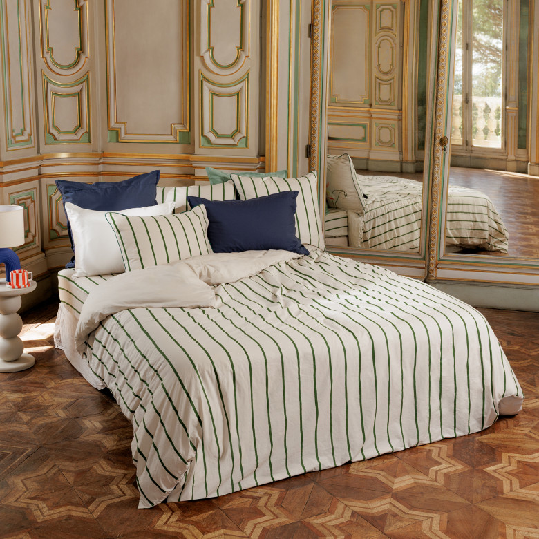 Housse de couette réversible coton Lysiris