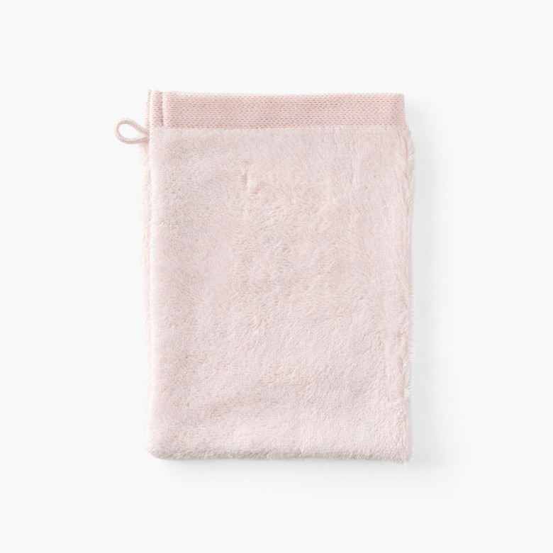 Gant de toilette coton et viscose de bambou Aura nude