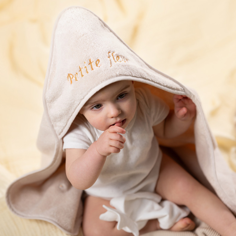 Cape de bain coton Zéphire dune marguerite
